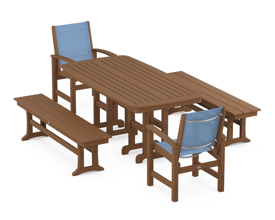 POLYWOOD® Coastal 5-Piece Dining Set