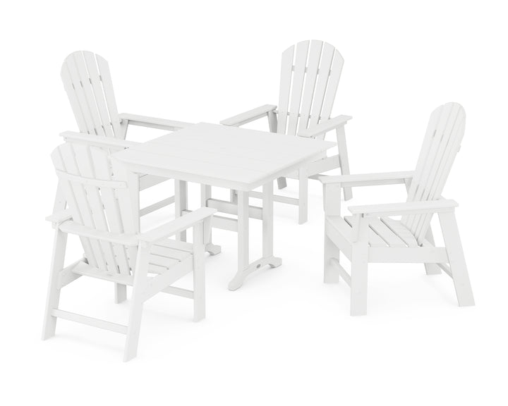 POLYWOOD® South Beach 5-Piece Farmhouse Dining Set