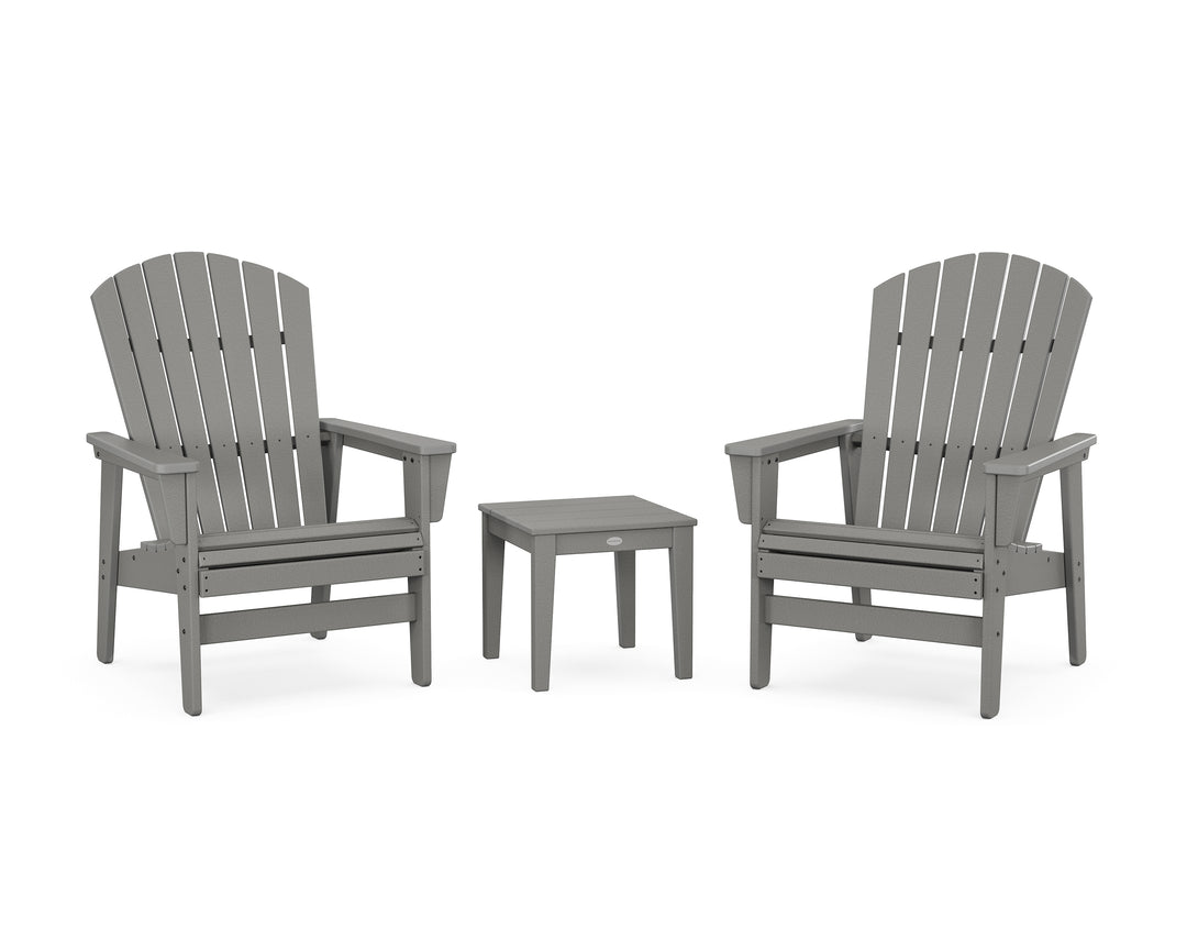 POLYWOOD® 3-Piece Nautical Grand Upright Adirondack Set