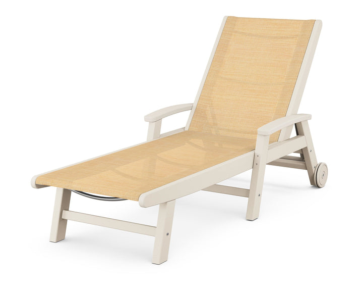 POLYWOOD® Coastal Chaise with Wheels