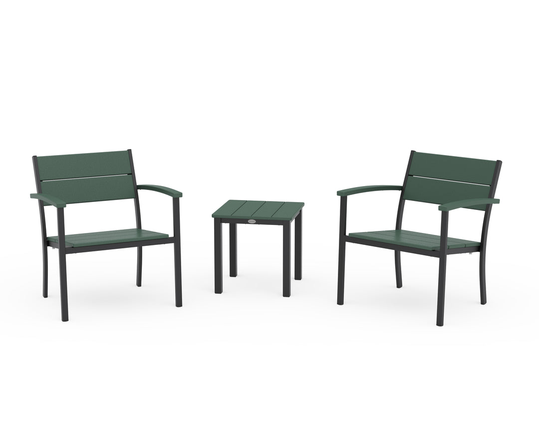 POLYWOOD® Main Street 3-Piece Lounge Chair Set