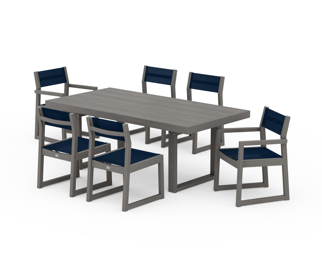 POLYWOOD® EDGE Sling 7-Piece Dining Set