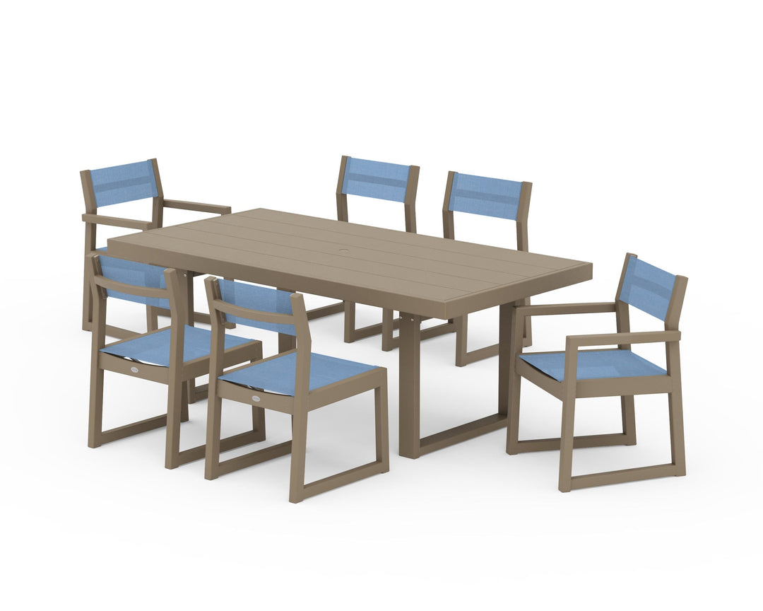 POLYWOOD® EDGE Sling 7-Piece Dining Set