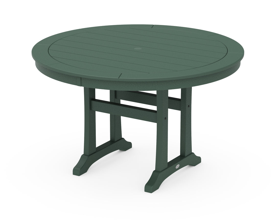 POLYWOOD® Nautical Trestle 48" Round Dining Table