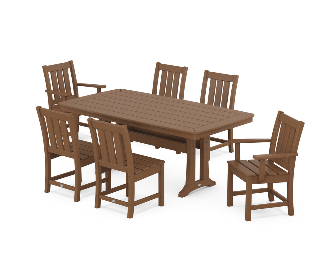 POLYWOOD® Oxford 7-Piece Dining Set with Trestle Legs