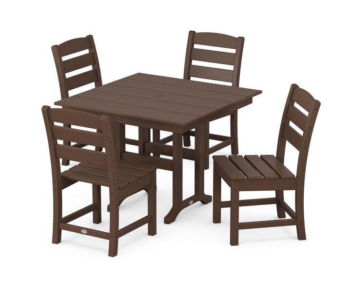 POLYWOOD® Lakeside Side Chair 5-Piece Farmhouse Dining Set