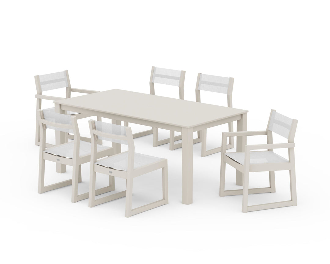 POLYWOOD® EDGE Sling 7-Piece Parsons Dining Set