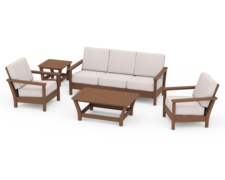 POLYWOOD® Harbour 5-Piece Deep Seating Set