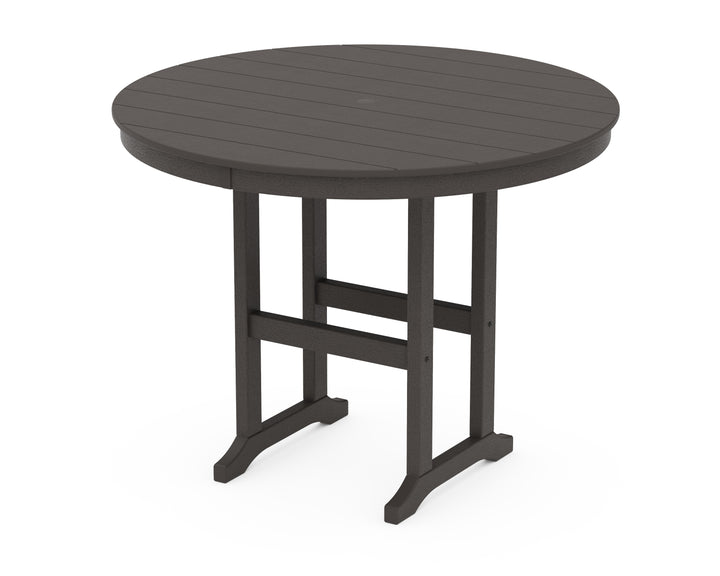 POLYWOOD® 48" Round Farmhouse Counter Table
