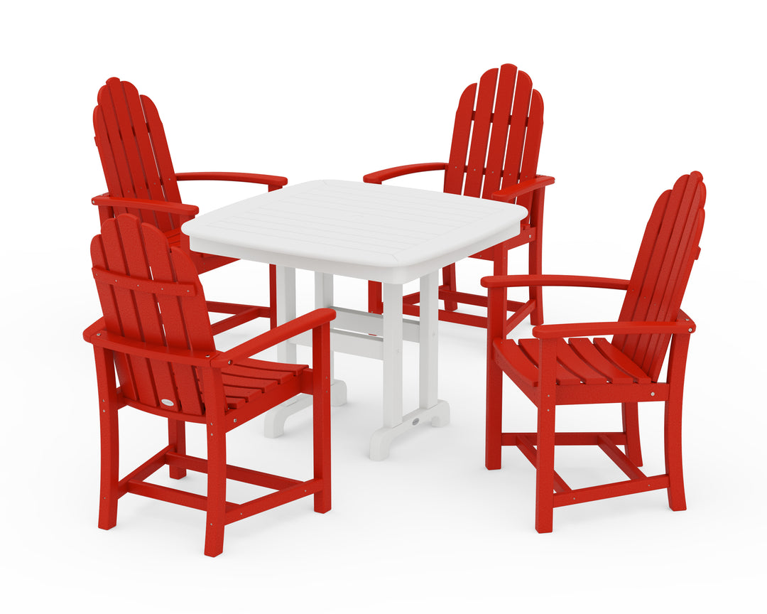 POLYWOOD® Classic Adirondack 5-Piece Dining Set