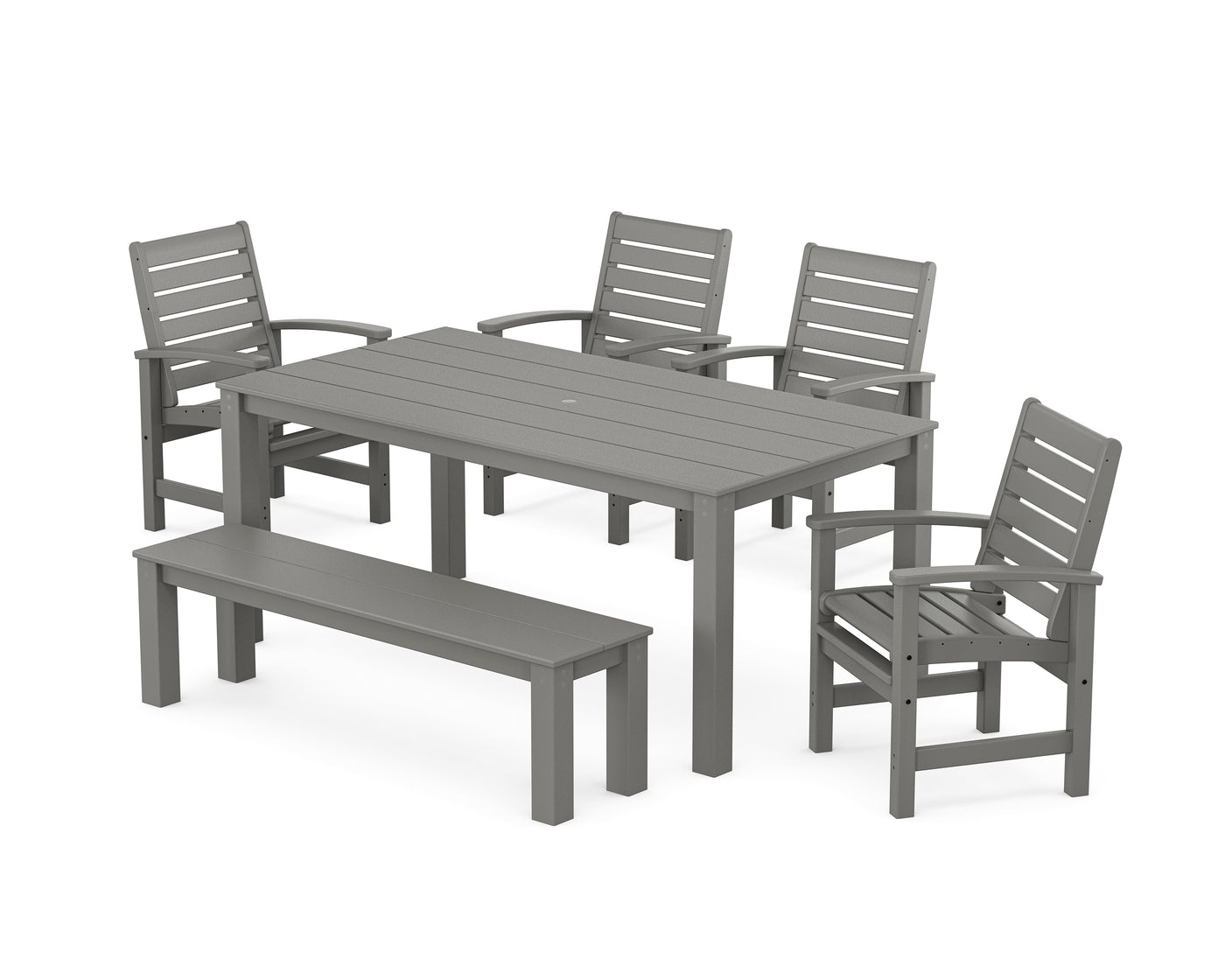 Signature 6-Piece Parsons Dining Set with Bench