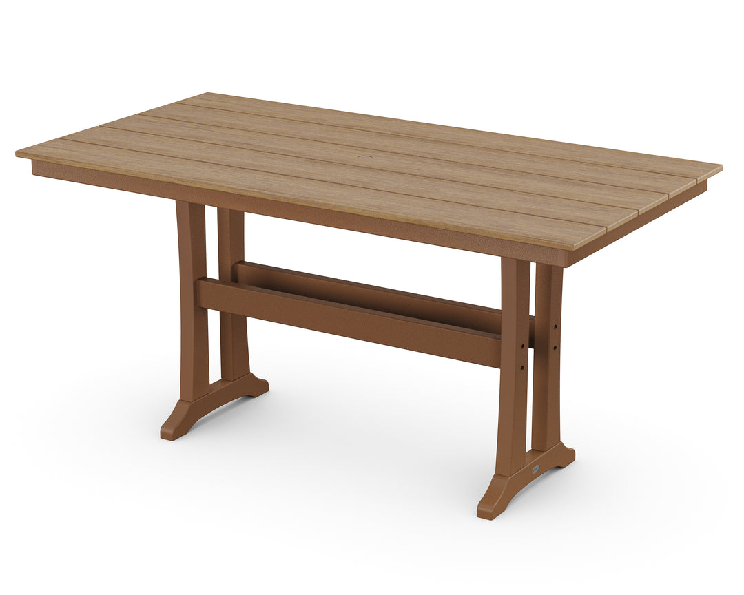 POLYWOOD® Farmhouse Trestle 37" x 72" Counter Table