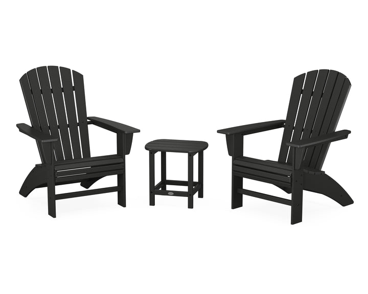 POLYWOOD® Nautical 3-Piece Curveback Adirondack Set