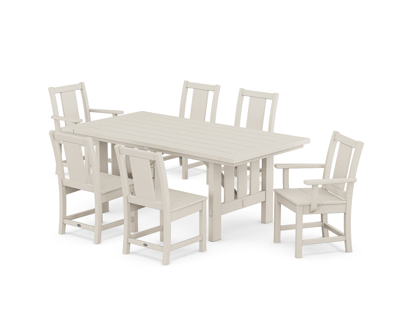 Prairie 7-Piece Dining Set with Mission Table