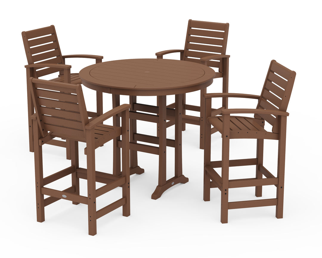 POLYWOOD® 5 Piece Signature Bar Dining Set
