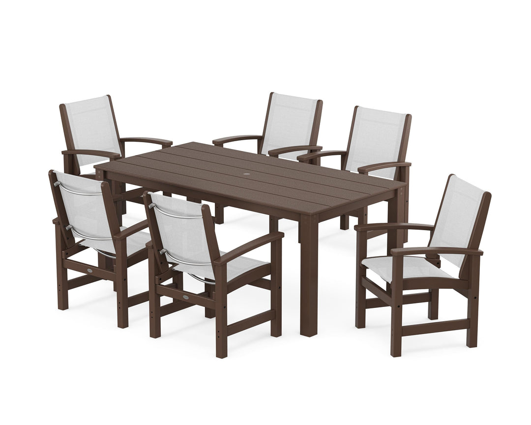 POLYWOOD® Coastal 7-Piece Parsons Dining Set