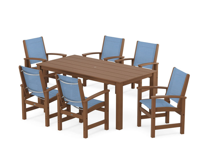 POLYWOOD® Coastal 7-Piece Parsons Dining Set