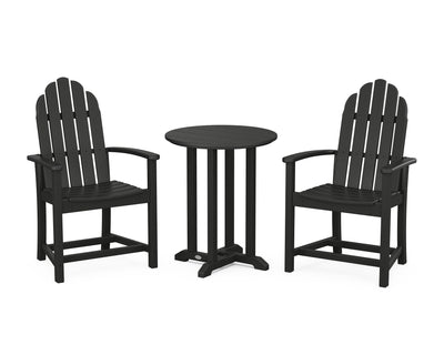 Classic Adirondack 3-Piece Round Bistro Dining Set