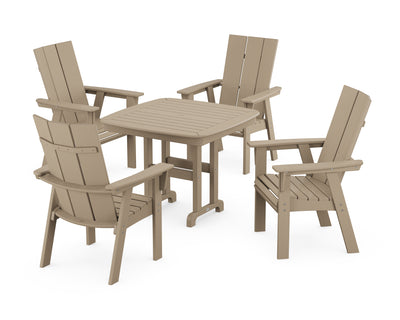 Modern Curveback Adirondack 5-Piece Dining Set