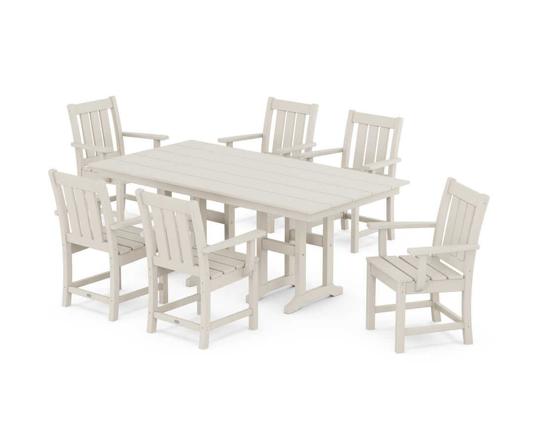 POLYWOOD® Oxford Arm Chair 7-Piece Farmhouse Dining Set