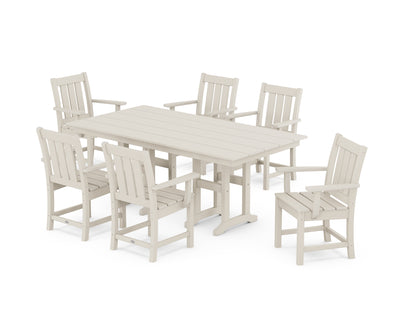 Oxford Arm Chair 7-Piece Farmhouse Dining Set