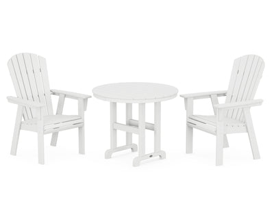 Nautical Adirondack 3-Piece Round Dining Set