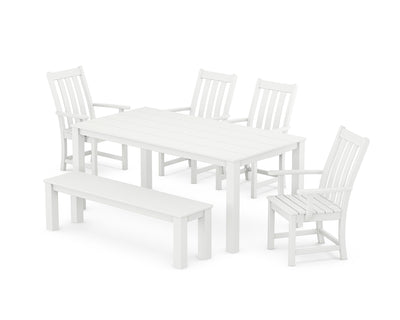 Vineyard 6-Piece Parsons Dining Set with Bench