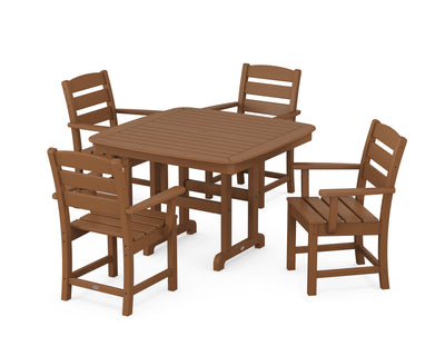 Lakeside 5-Piece Dining Set with Trestle Legs