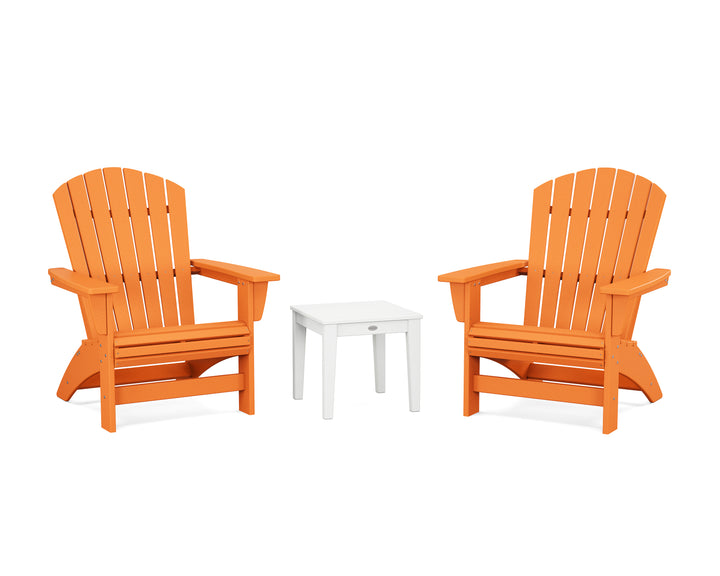 POLYWOOD® 3-Piece Nautical Grand Adirondack Set