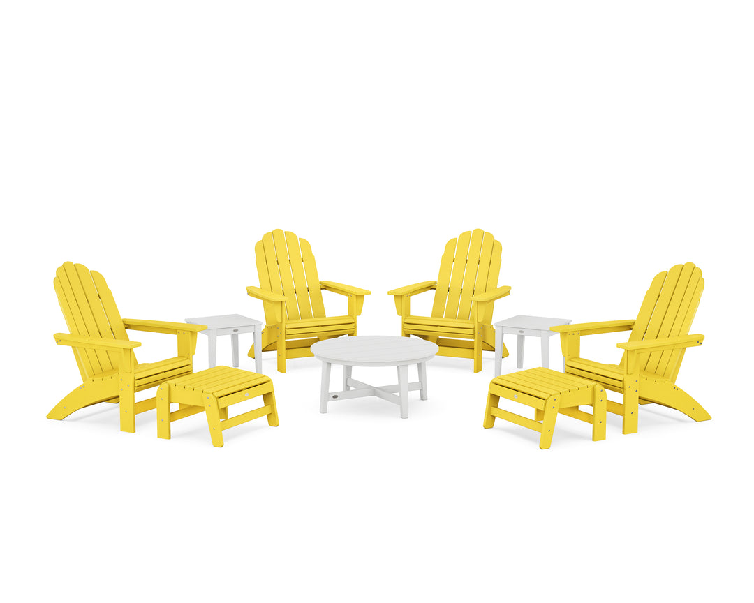 POLYWOOD® Vineyard Grand Adirondack 9-Piece Conversation Set