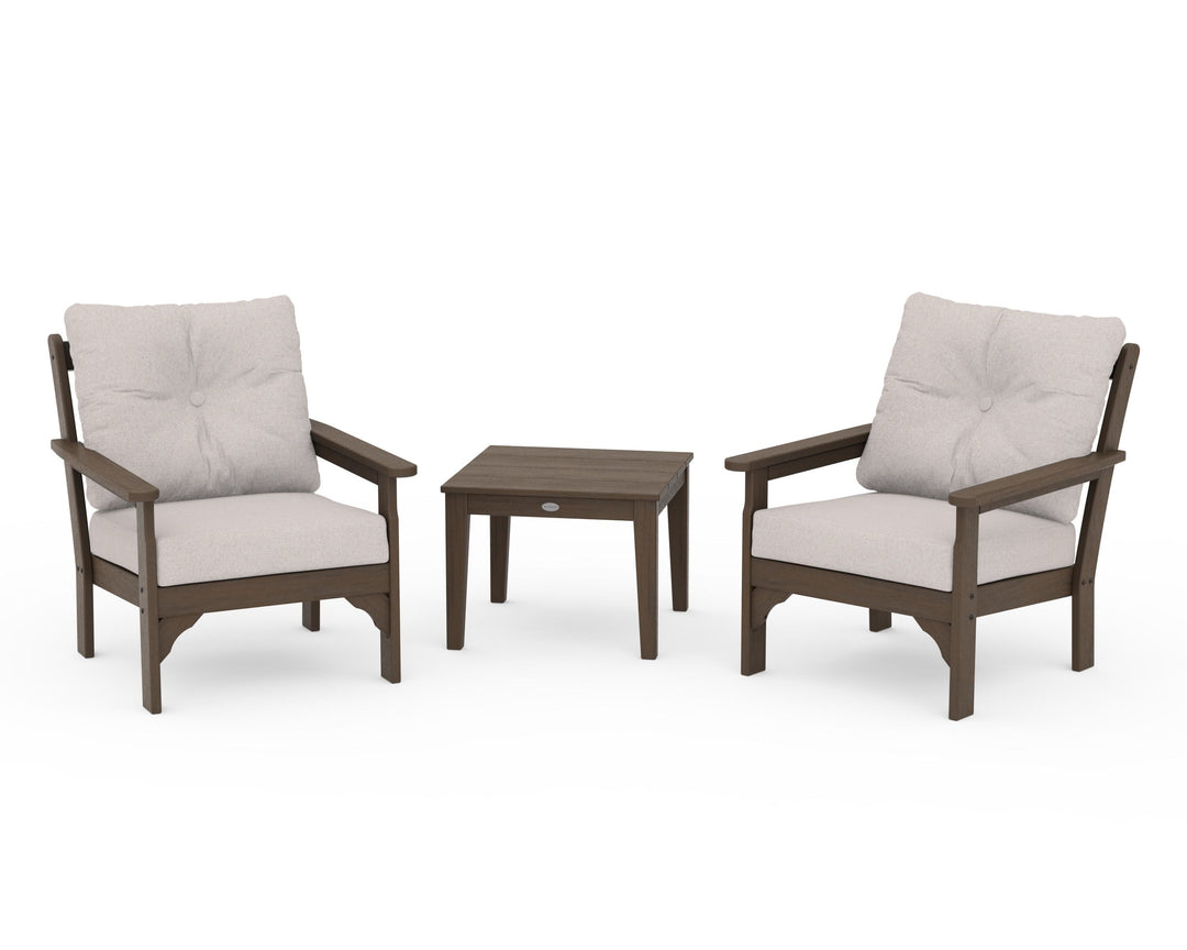 POLYWOOD® Vineyard 3-Piece Deep Seating Set