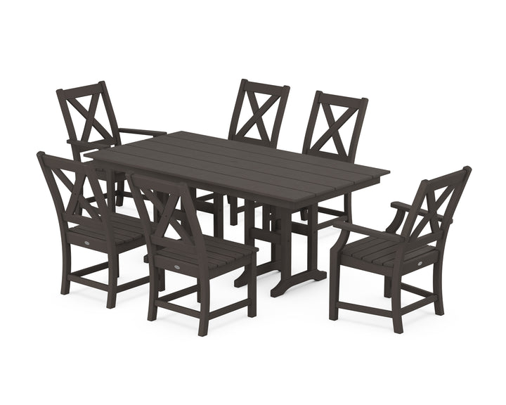 POLYWOOD® Braxton 7-Piece Farmhouse Dining Set