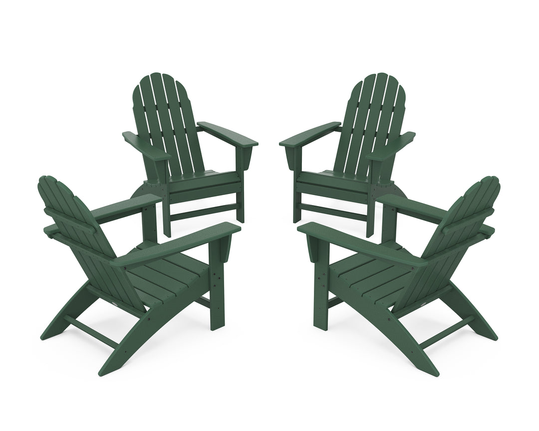 POLYWOOD® Vineyard 4-Piece Adirondack Conversation Set