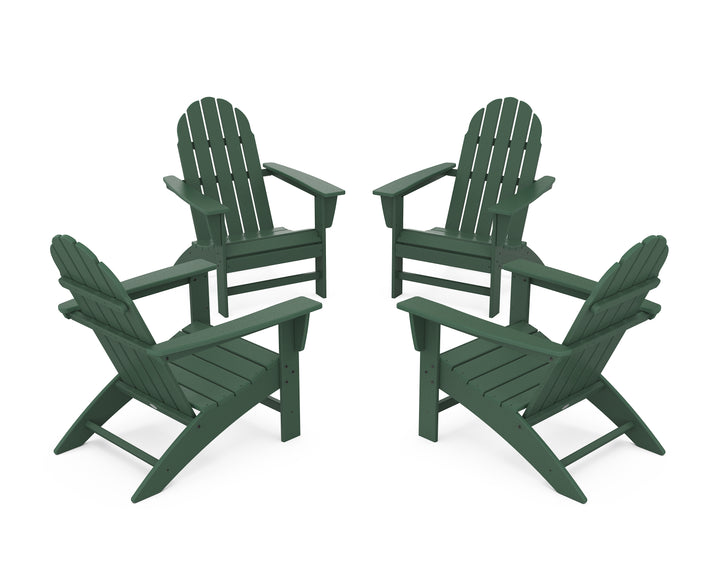 POLYWOOD® Vineyard 4-Piece Adirondack Conversation Set