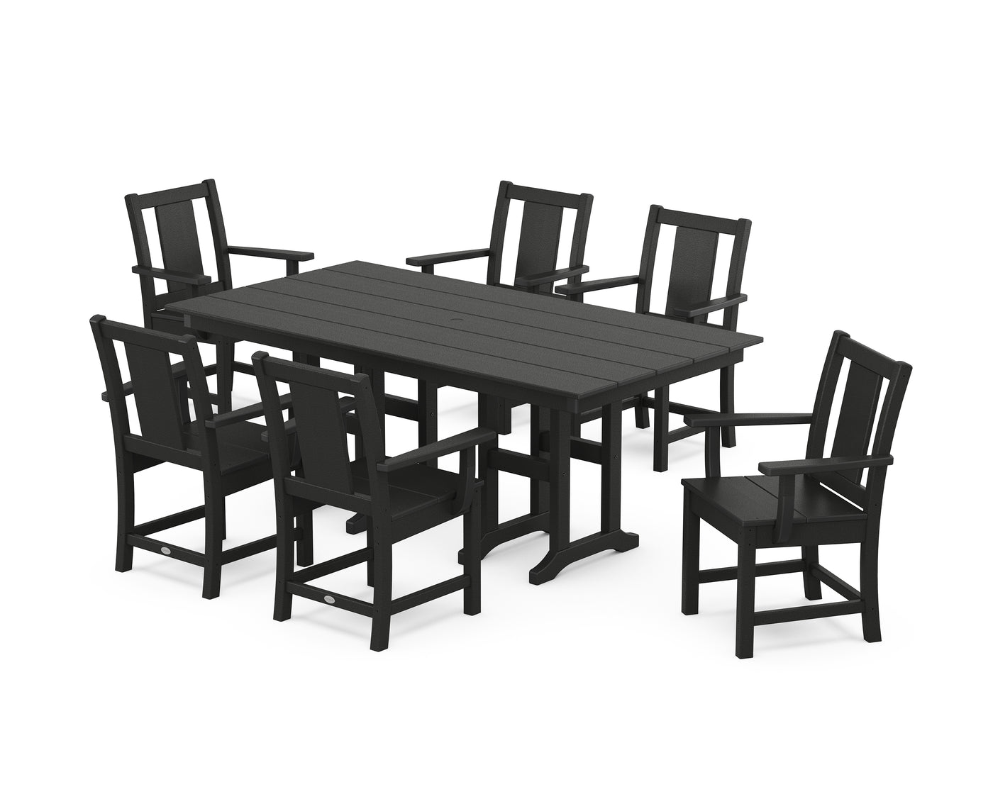 Prairie Arm Chair 7-Piece Farmhouse Dining Set