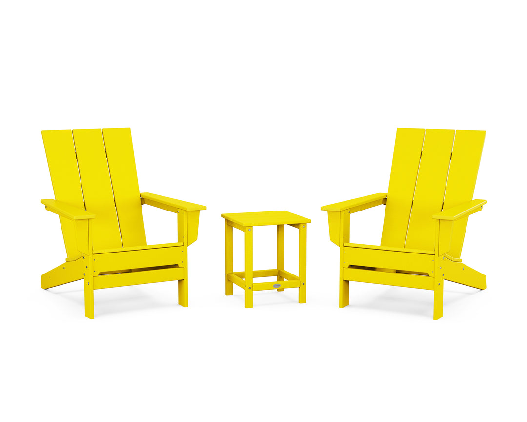 POLYWOOD® 3-Piece Modern Studio Adirondack Set