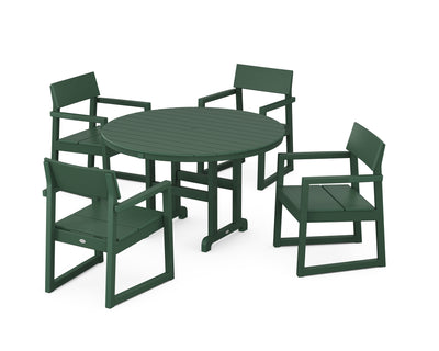 EDGE 5-Piece Round Farmhouse Dining Set