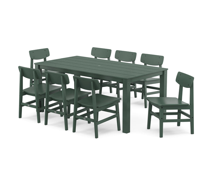 POLYWOOD® Modern Studio Urban Chair 9-Piece Parsons Dining Set
