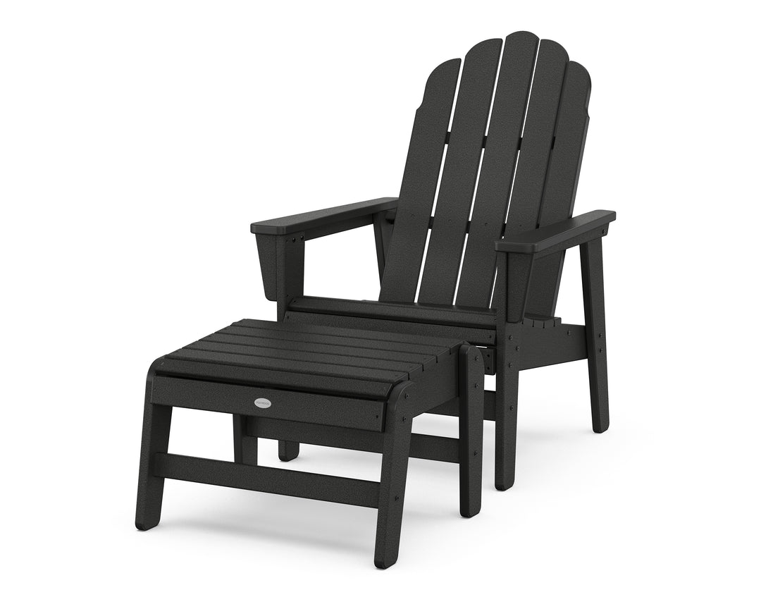 POLYWOOD® Vineyard Grand Upright Adirondack Chair with Ottoman