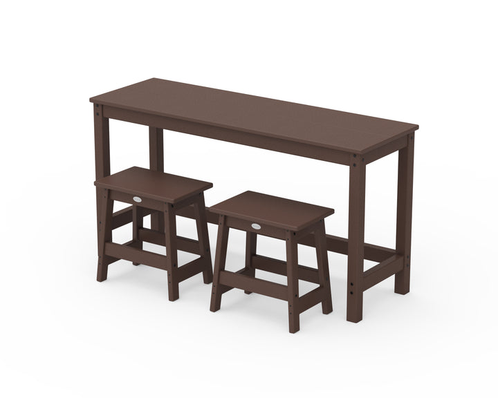 POLYWOOD® Modern Studio Stool 3-Piece Balcony Set