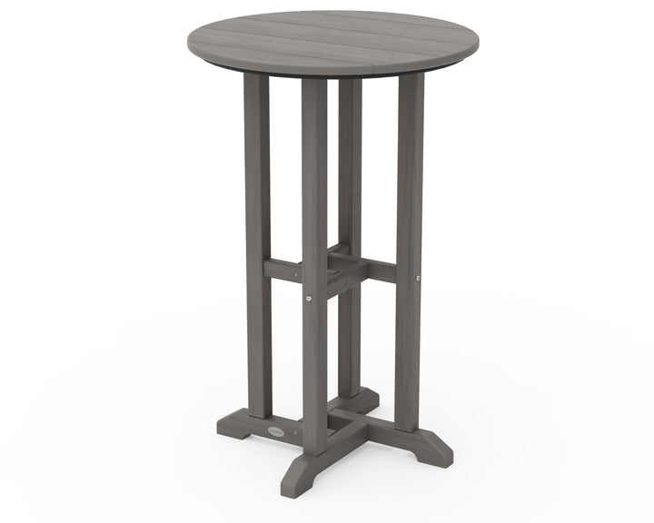 POLYWOOD® 24" Round Farmhouse Counter Bistro Table