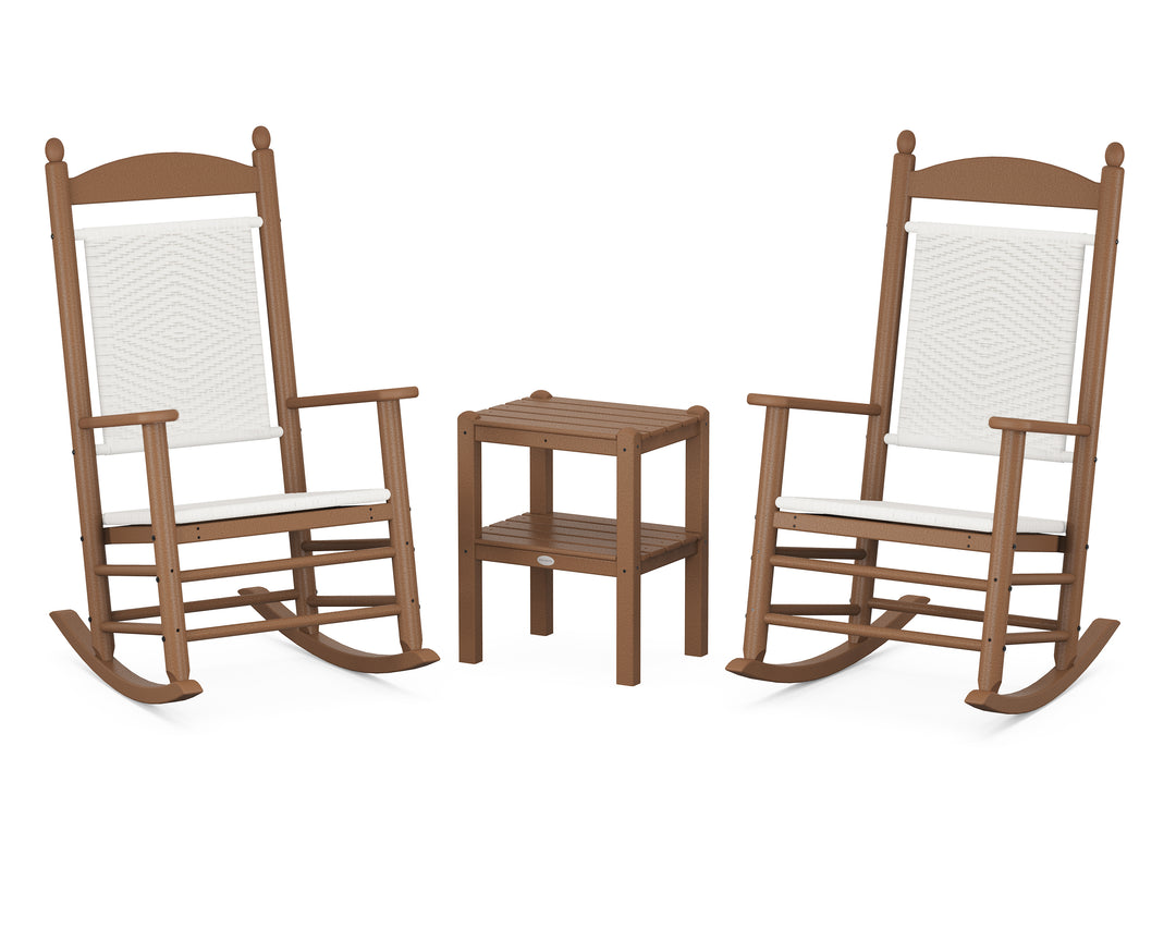 POLYWOOD® Jefferson 3-Piece Woven Rocker Set