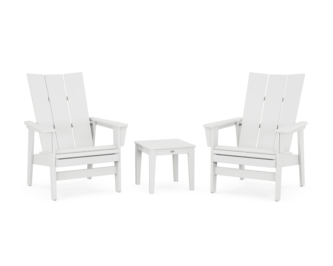 POLYWOOD® 3-Piece Modern Grand Upright Adirondack Set