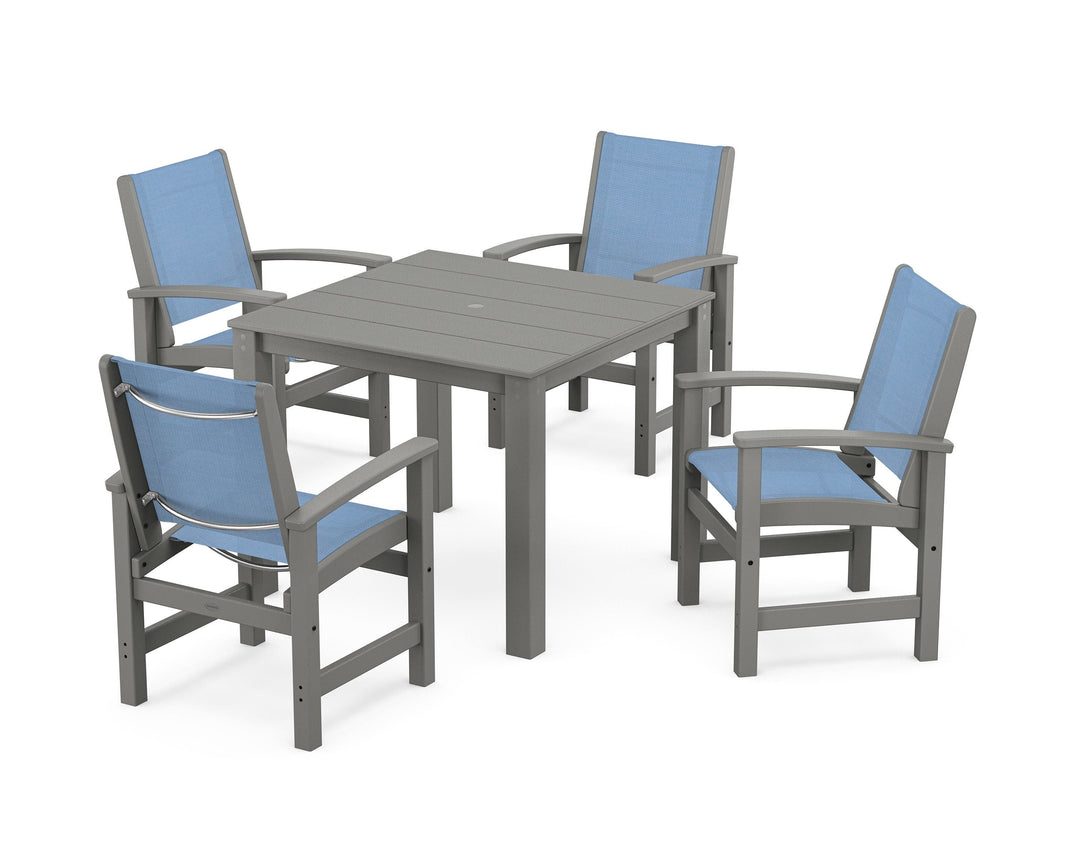 POLYWOOD® Coastal 5-Piece Parsons Dining Set