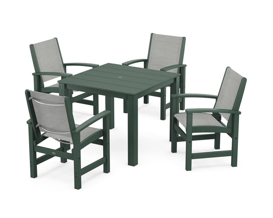 POLYWOOD® Coastal 5-Piece Parsons Dining Set