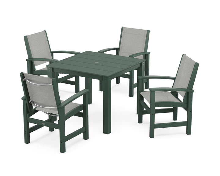 POLYWOOD® Coastal 5-Piece Parsons Dining Set