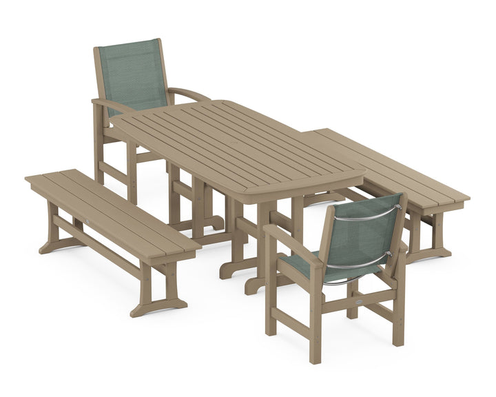 POLYWOOD® Coastal 5-Piece Dining Set
