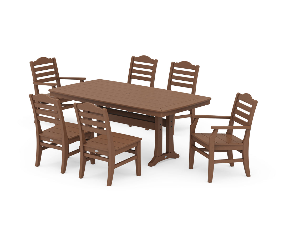 POLYWOOD® Savannah 7-Piece Dining Set with Trestle Legs