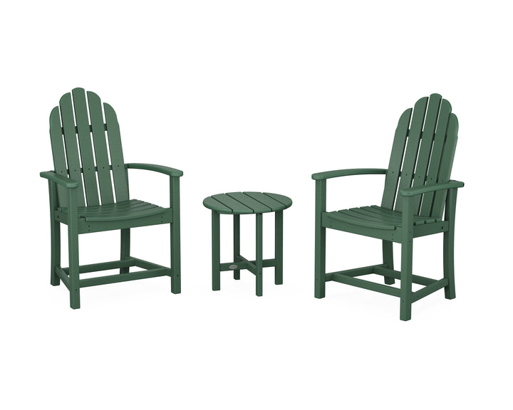 POLYWOOD® Classic 3-Piece Upright Adirondack Chair Set