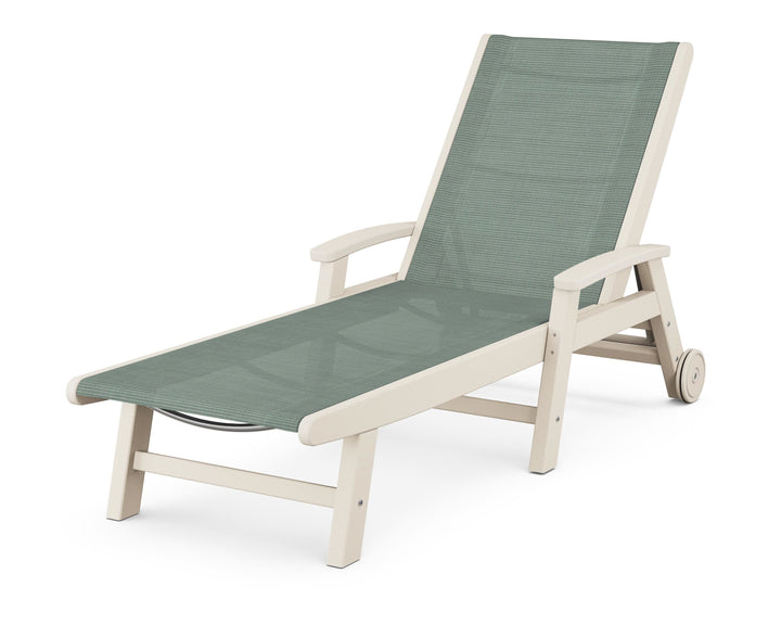POLYWOOD® Coastal Chaise with Wheels